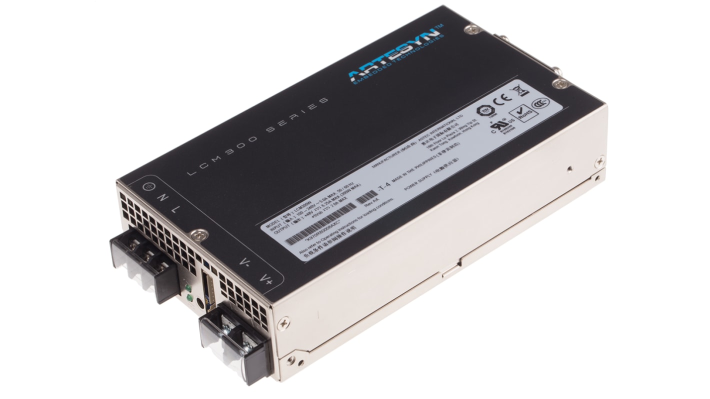 Alimentatore switching Artesyn Embedded Technologies LCM300W -T-4, 310W, ingresso 127 → 374 V dc, 90 →