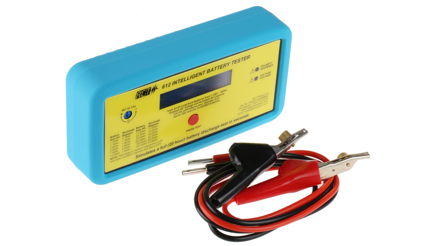 ACT Meter 612-IBT Battery Tester 12 V, 6 V