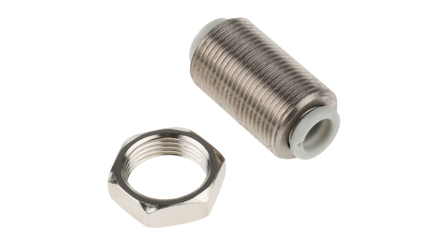 SMC KQ2 Series Bulkhead Threaded-to-Tube Adaptor, Push In 6 mm to Push In 6 mm, Threaded-to-Tube Connection Style