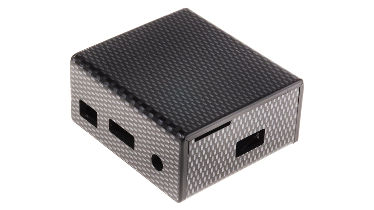 RS PRO ABS Case for use with Raspberry Pi A+ in Carbon Fibre