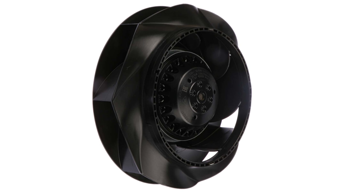 ebm-papst RadiCal Series Centrifugal Fan, 230 V ac, 540m³/h, AC Operation, 190 (Dia.) x 68.5mm