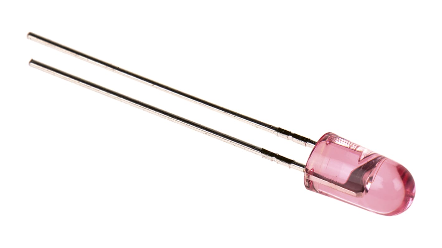 Broadcom THT LED Rot 2,2 V, 70° 5 mm (T-1 3/4)
