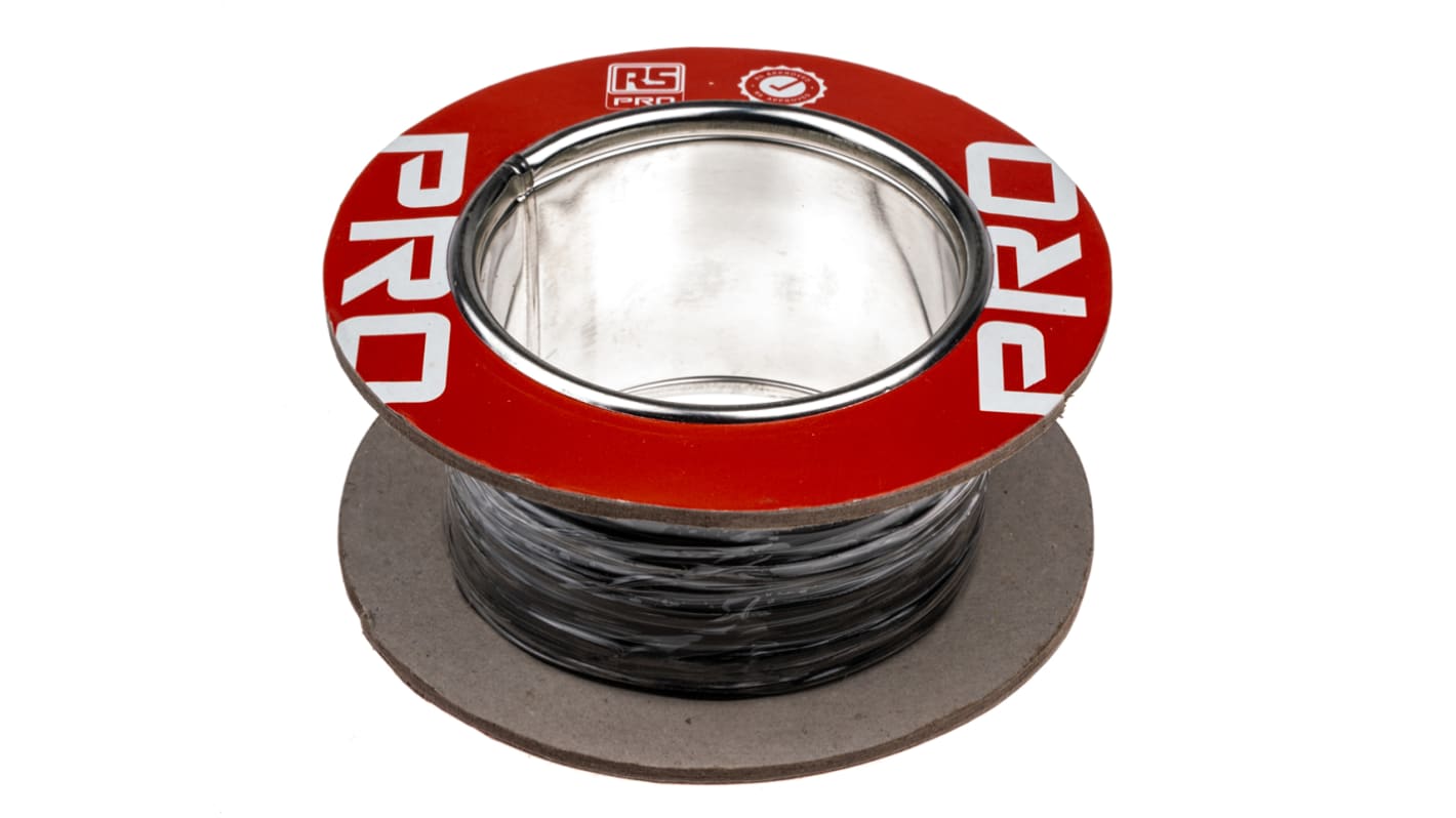 RS PRO 黒 100m 26 AWG