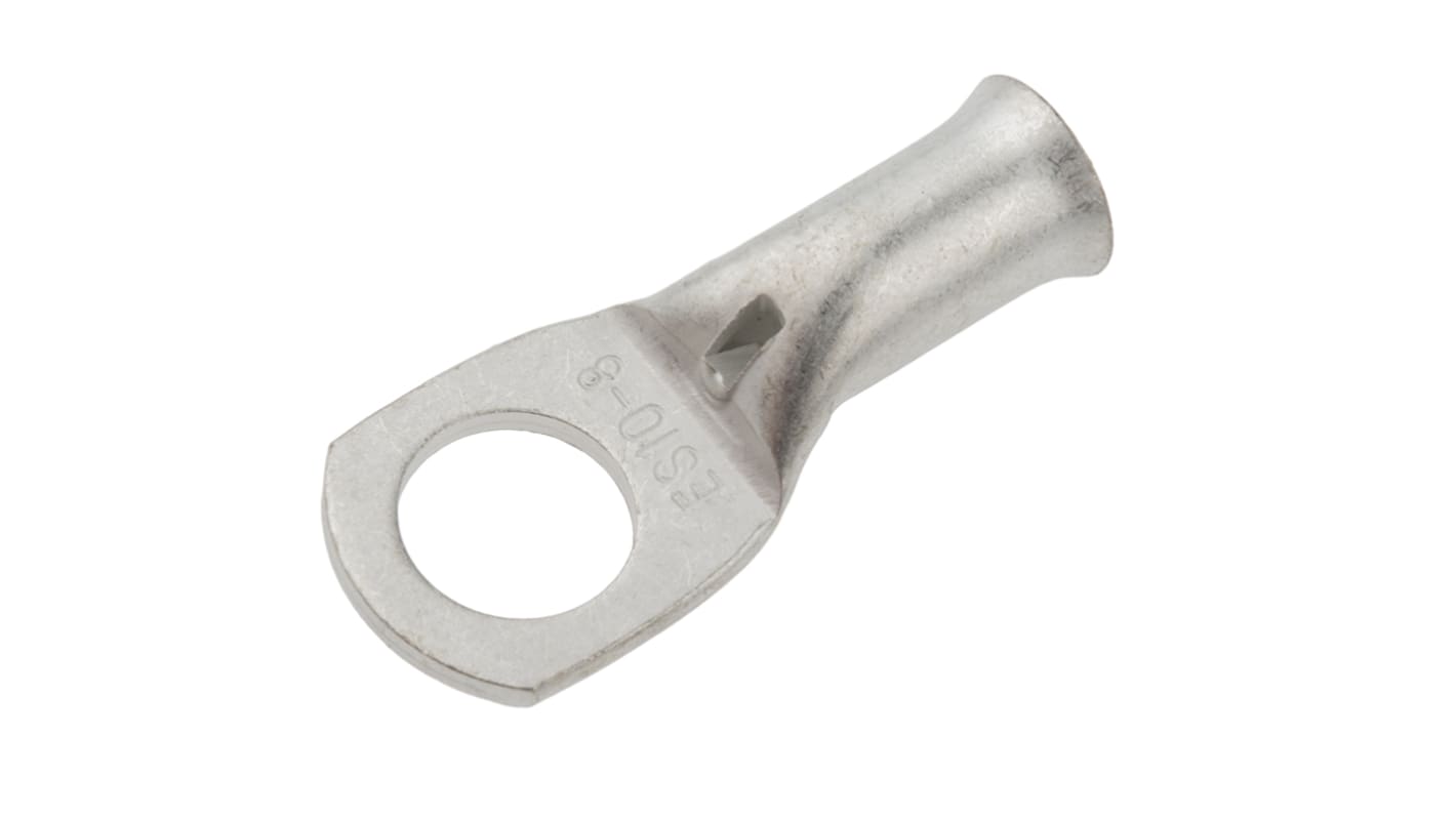 RS PRO Ringkabelschuh, Unisoliert, aussen ø 12.5mm, innen ø 8.3mm, max. 10mm², 8mm