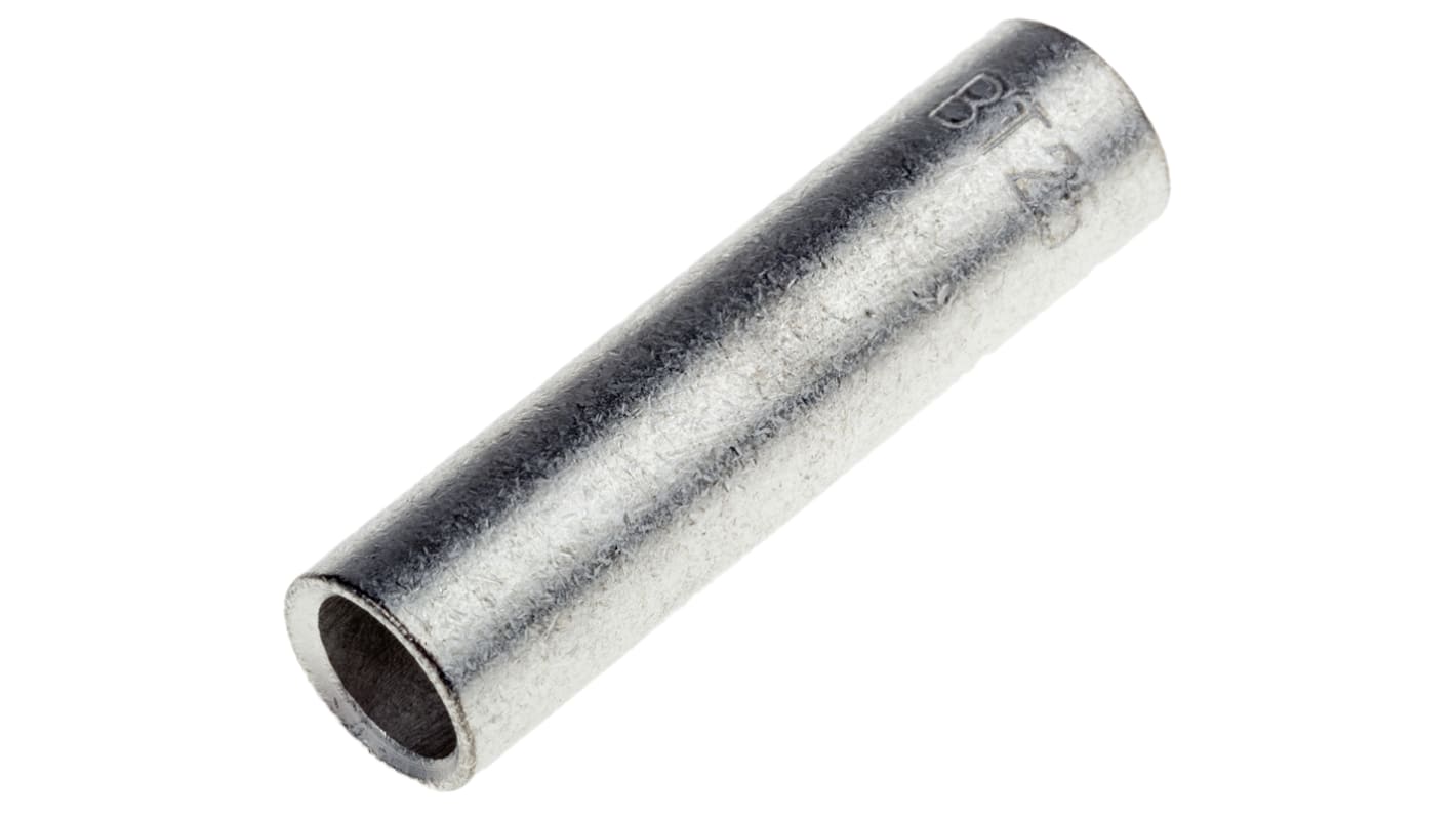 RS PRO Kabelspleißverbinder, Stoßverbinder, 25 mm², Ø 6.7mm, Ges.L 35mm