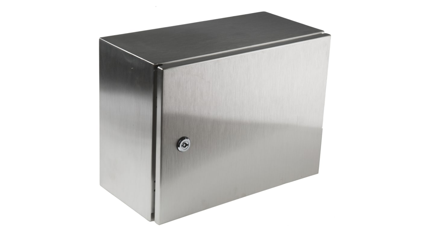 RS PRO 304 Stainless Steel Wall Box, IP66, 400 mm x 300 mm x 200mm