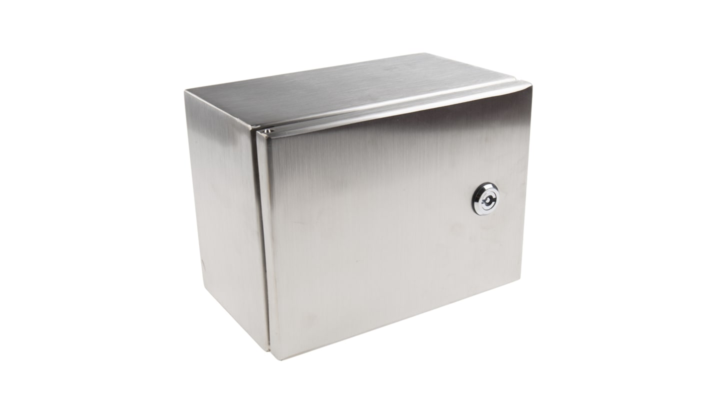 RS PRO 304 Stainless Steel Wall Box, IP66, 240 mm x 180 mm x 150mm RS