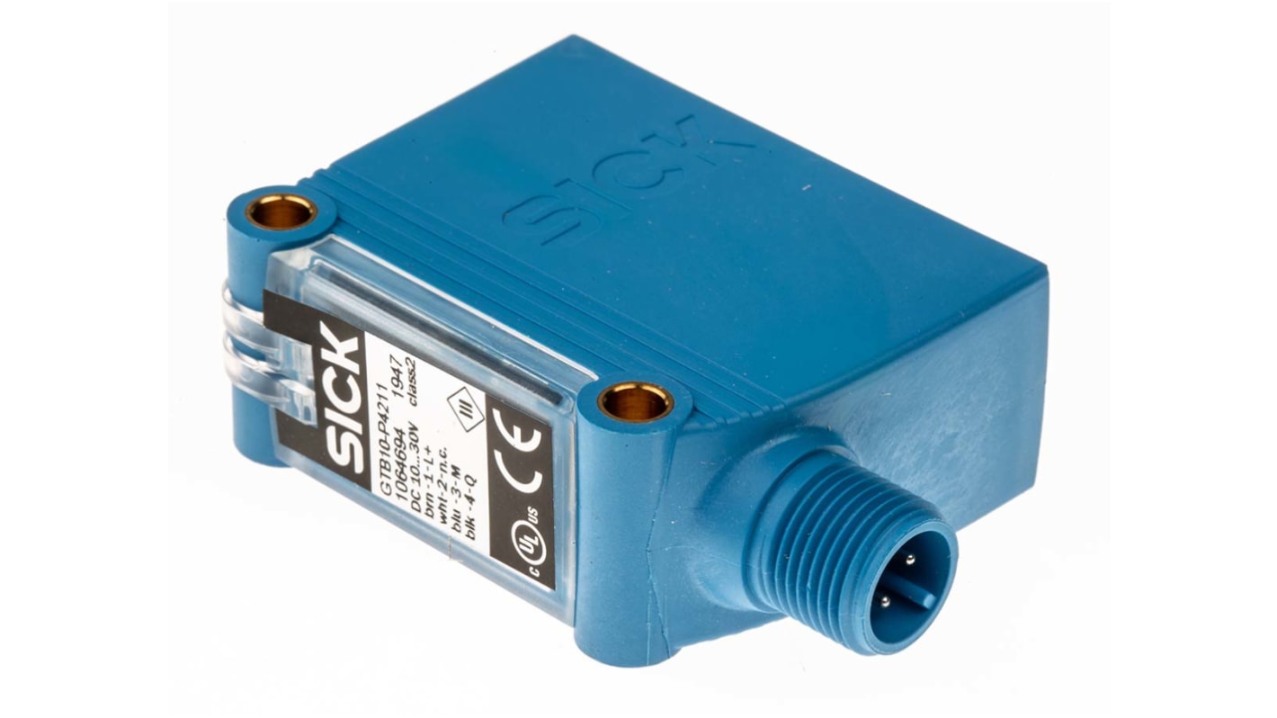 Sick Background Suppression Photoelectric Sensor, Block Sensor, 20 mm → 950 mm Detection Range