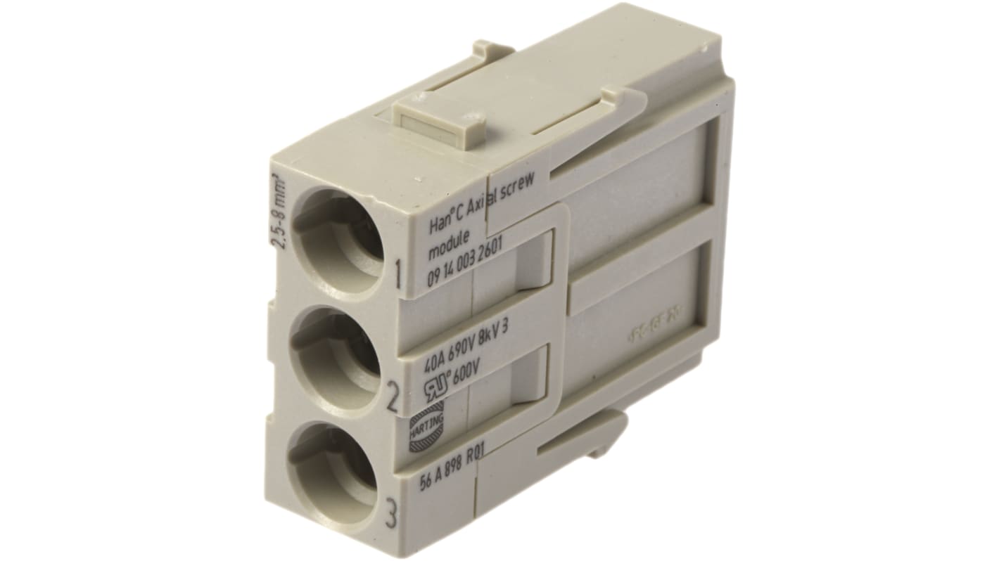 Aislante para conector industrial HARTING Macho, serie Han-Modular