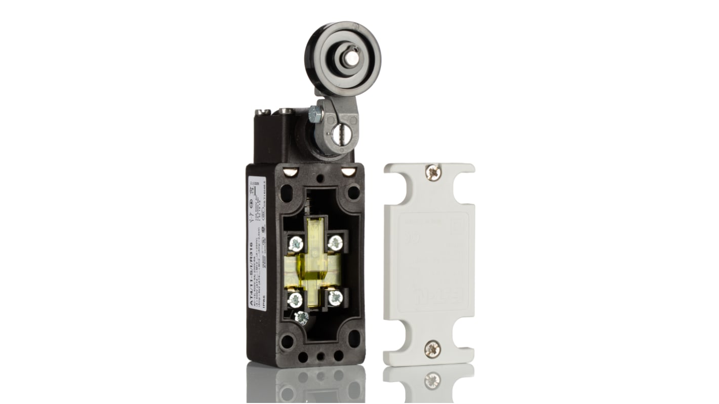 Eaton Series Adjustable Roller Lever Limit Switch, NO/NC, IP65, Plastic Housing, 415V ac Max, 10A Max