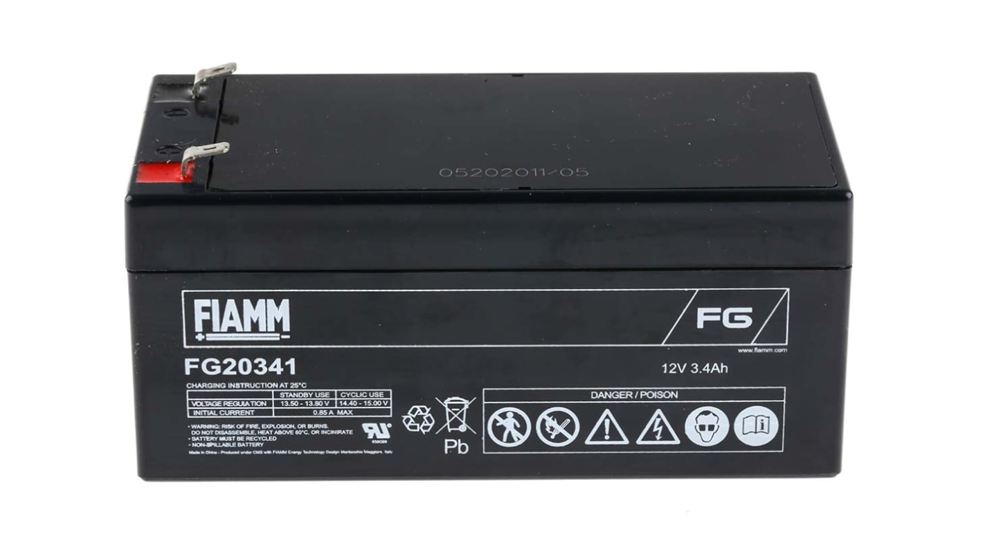 Batterie au plomb étanche Fiamm 12V 3.4Ah