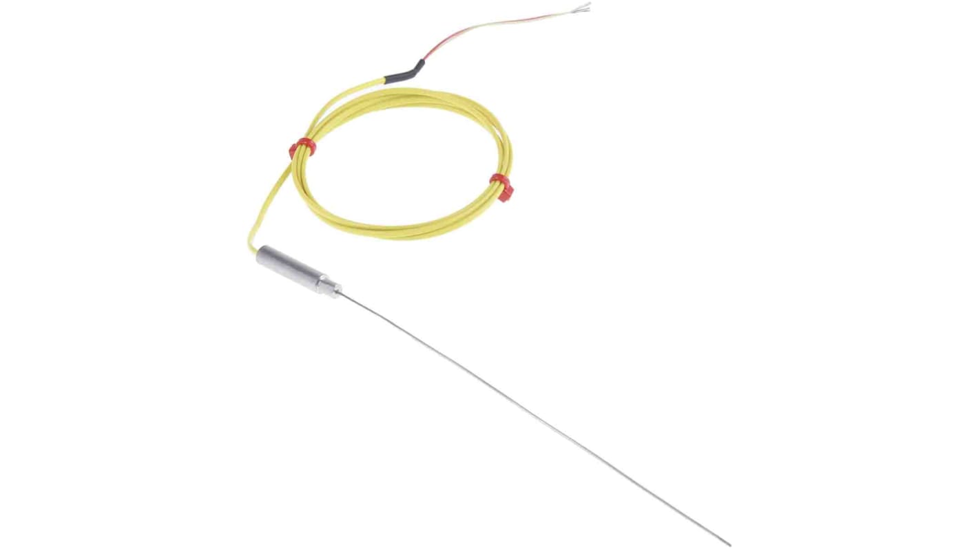 Termopar tipo K RS PRO, Ø sonda 1mm x 150mm, temp. máx +750°C, cable de 1m, conexión Extremo de cable pelado