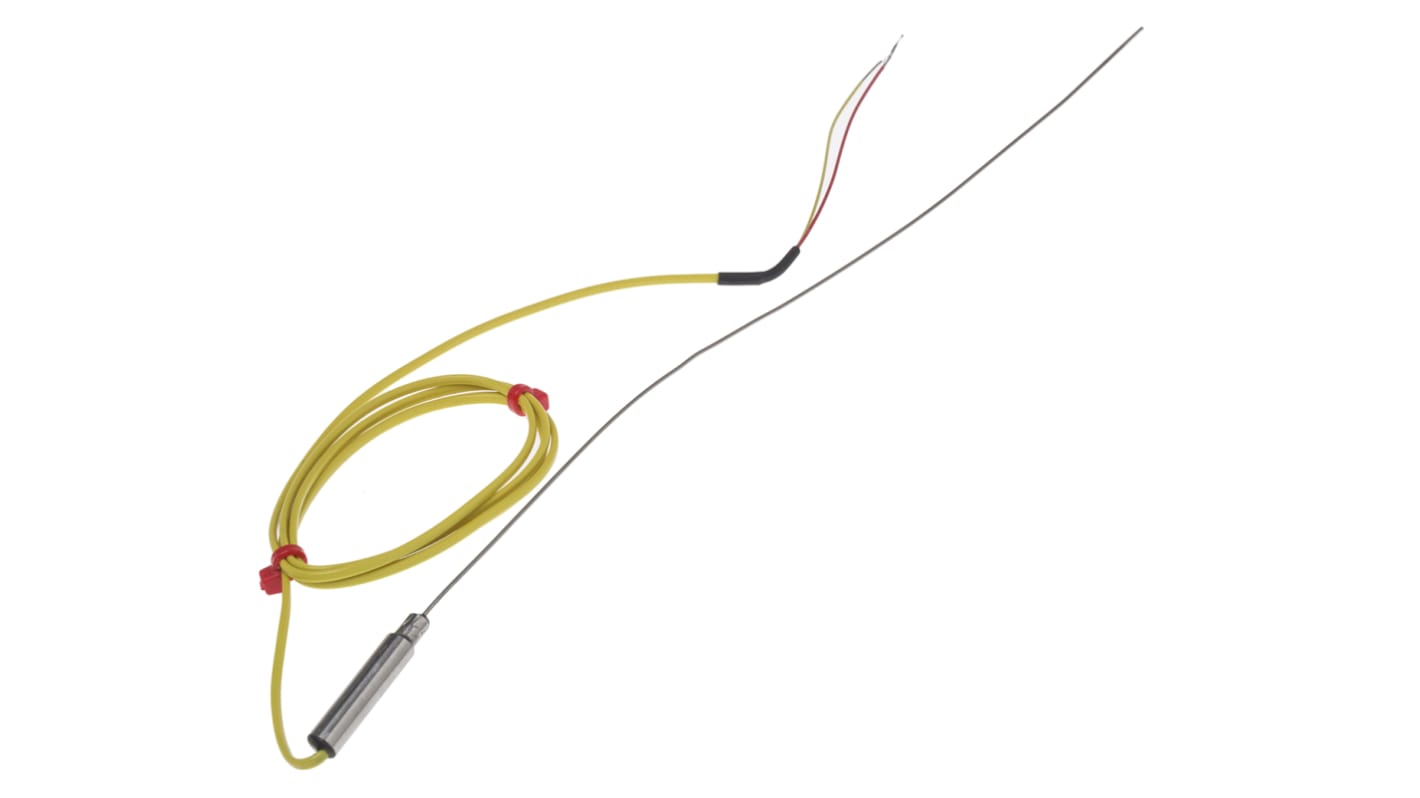 Thermocouple à isolation minérale RS PRO type K Ø 1mm, L 250mm, +750°C max à Raccord dénudé