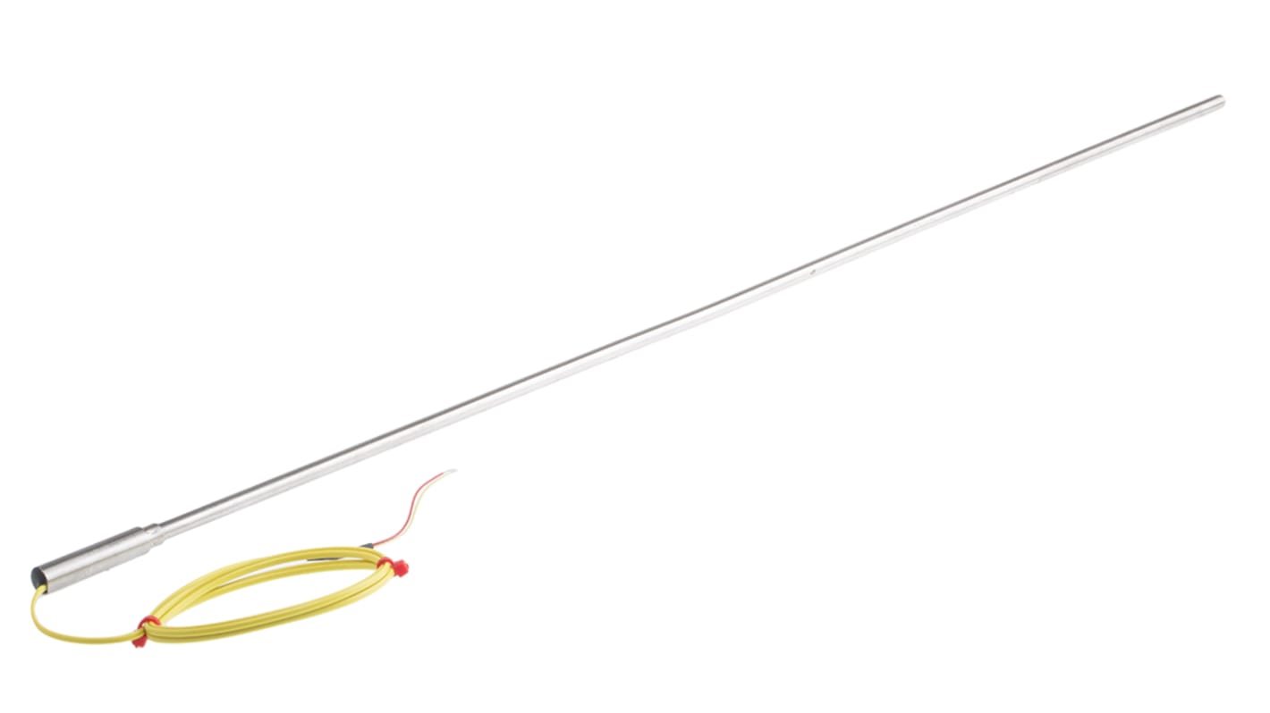 RS PRO Type K Mineral Insulated Thermocouple 500mm Length, 6mm Diameter → +1100°C