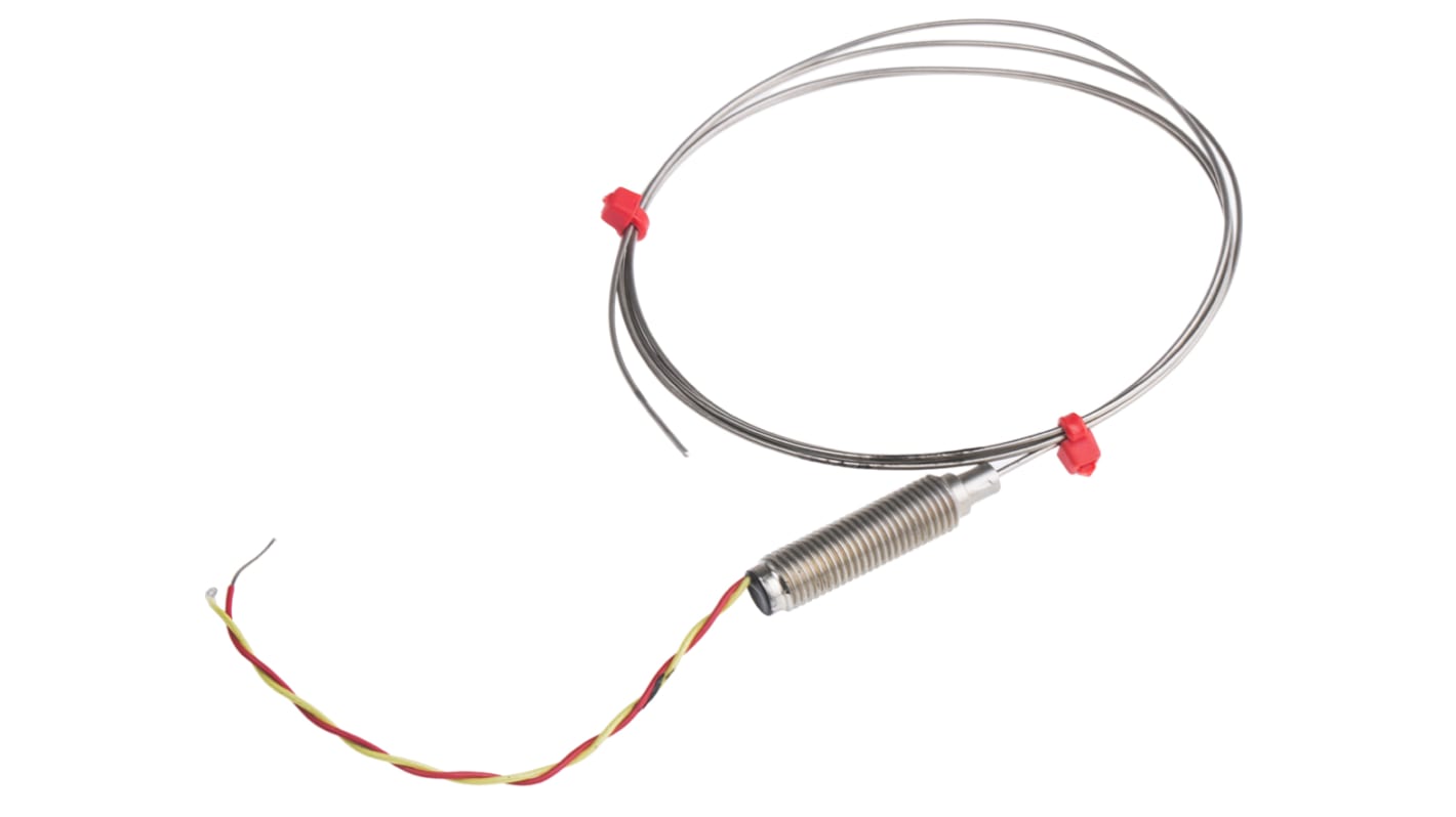 RS PRO Type K Mineral Insulated Thermocouple 1m Length, 1mm Diameter → +750°C