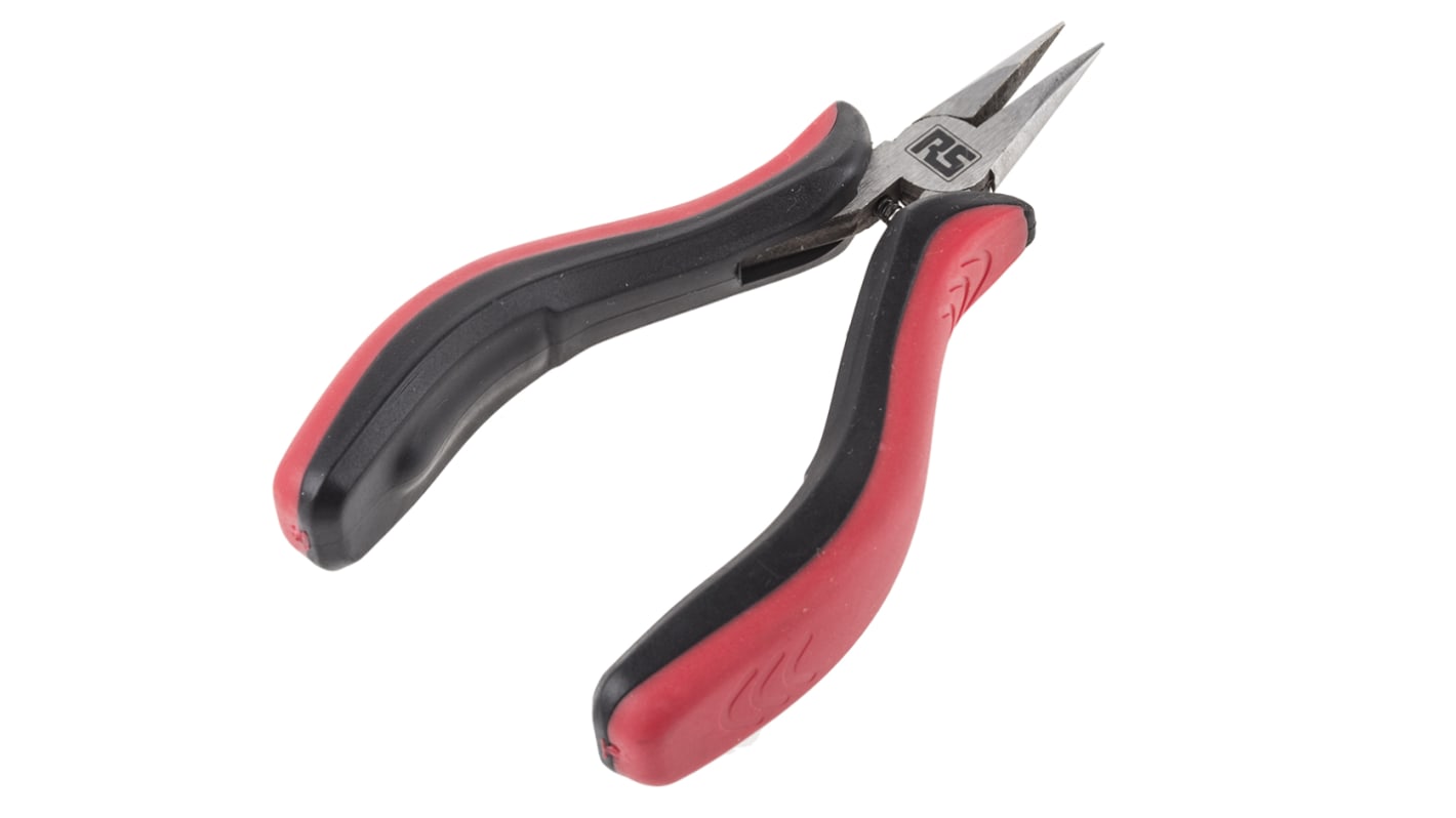 RS PRO Long Nose Pliers, 130 mm Overall, Straight Tip