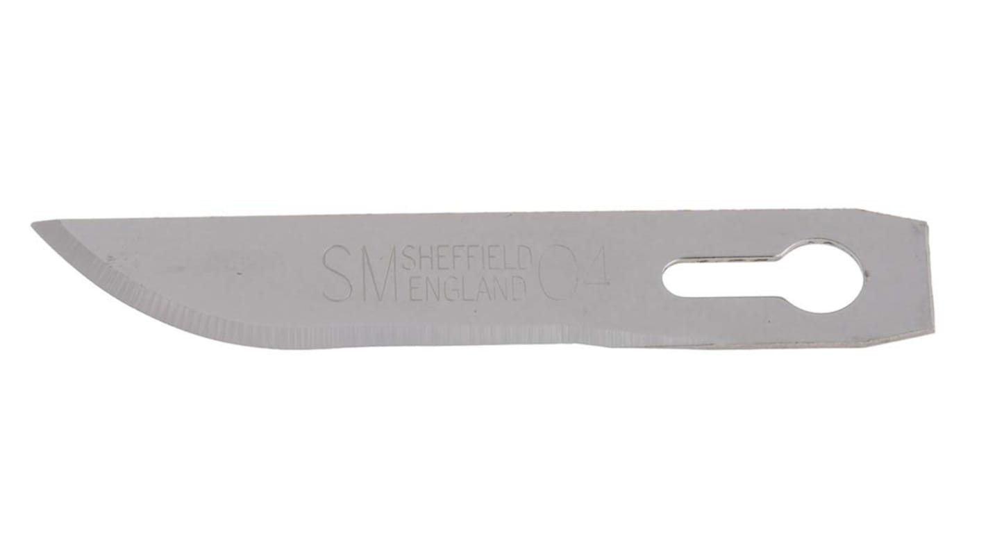 Swann-Morton Carbon Steel Curved Scalpel Blade, SM 04, 50 per Package