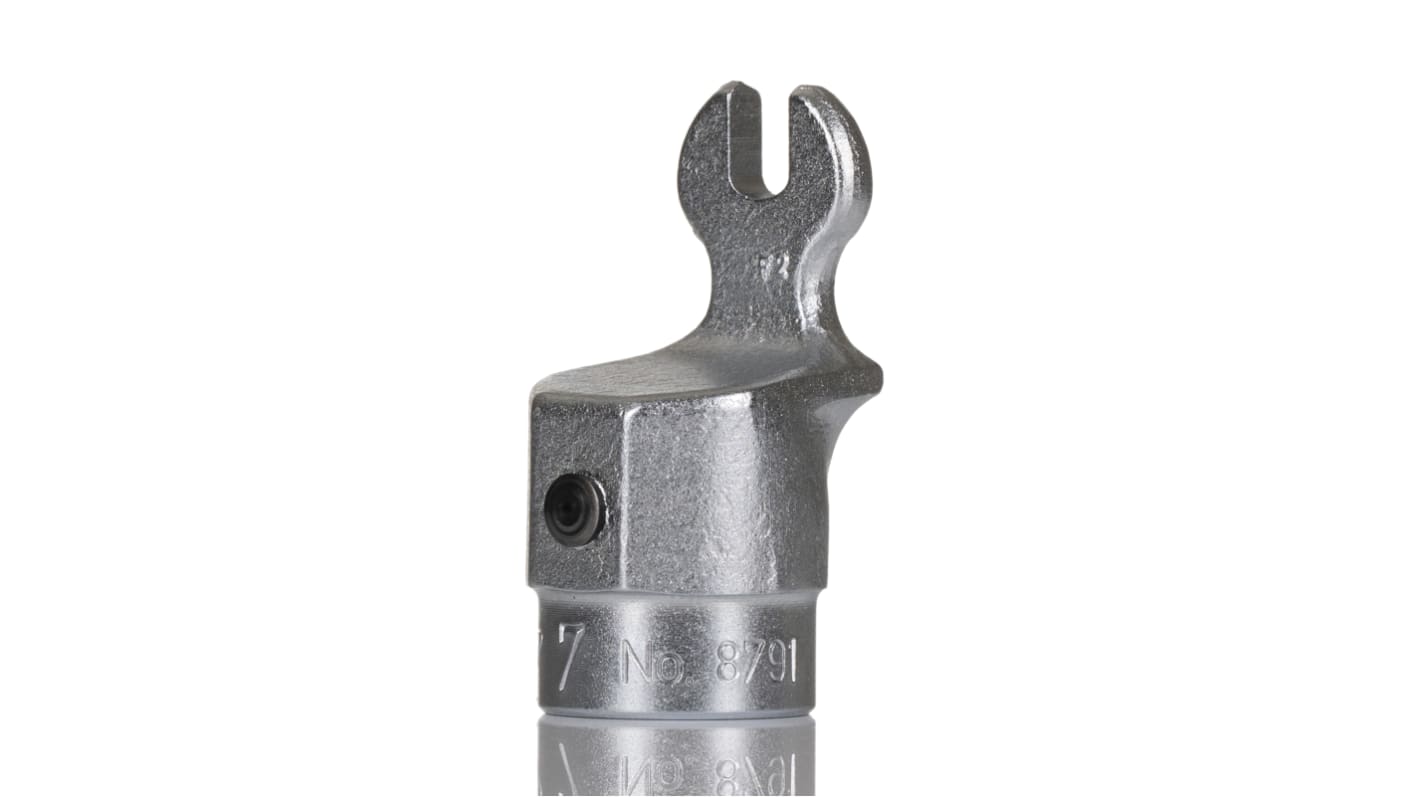 Gedore 8791 Series Spanner Spanner Head, 7 mm, Chrome Finish