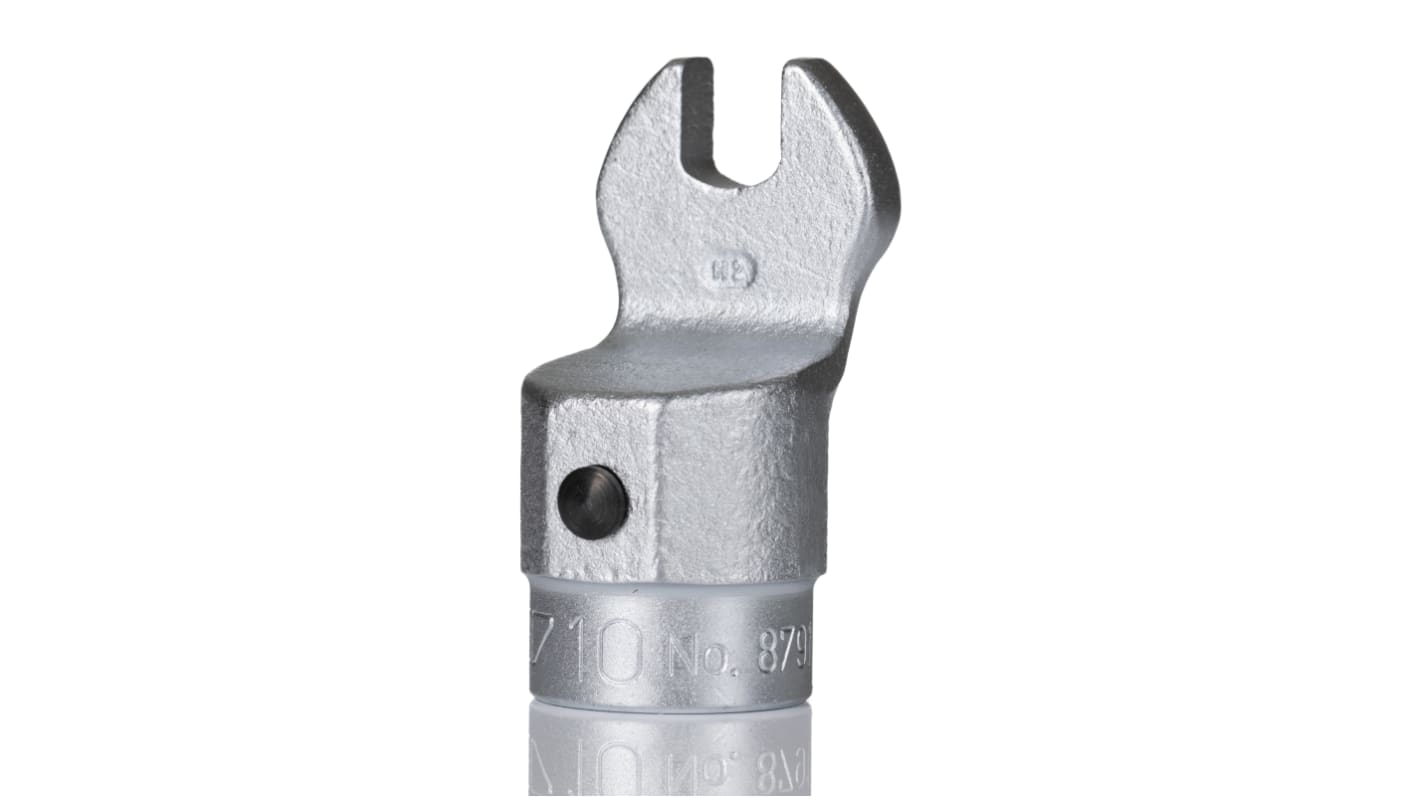 Gedore 8791 Series Square Spanner Head, 10 mm, Chrome Finish