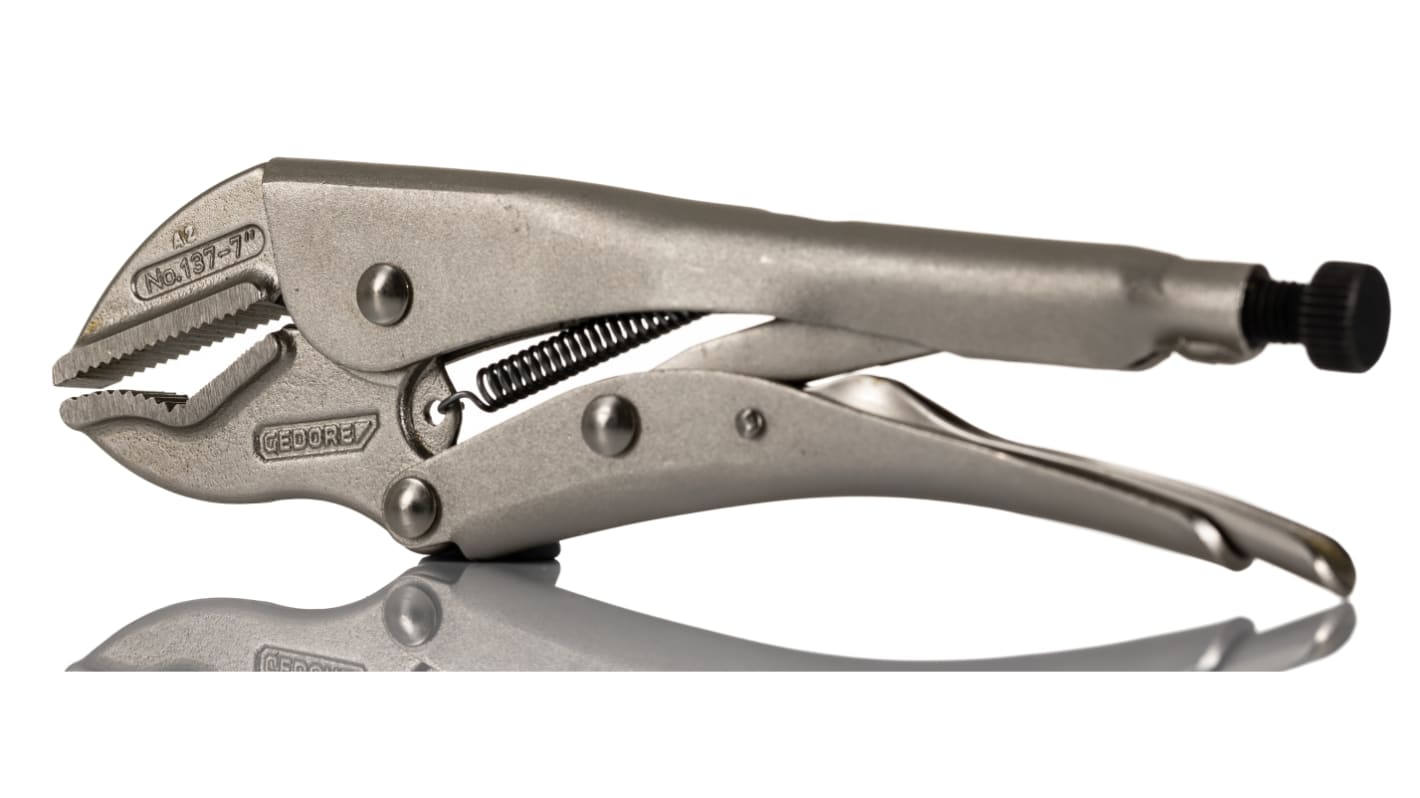 6406620 Gedore 5Piece Locking Pliers, 185 mm Overall RS