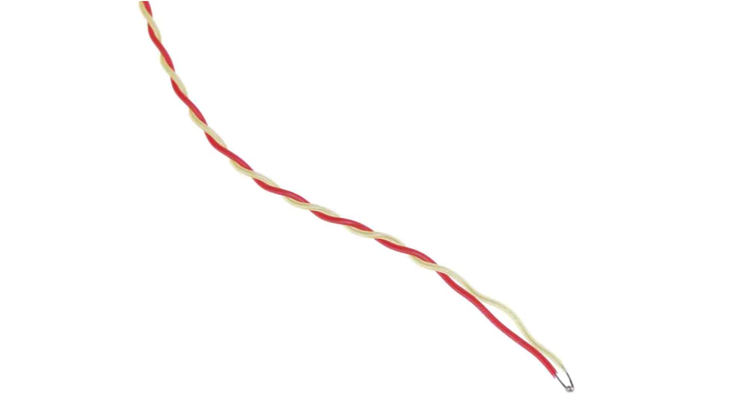 RS PRO Type K Thermocouple 2m Length, 1/0.2mm Diameter → +250°C