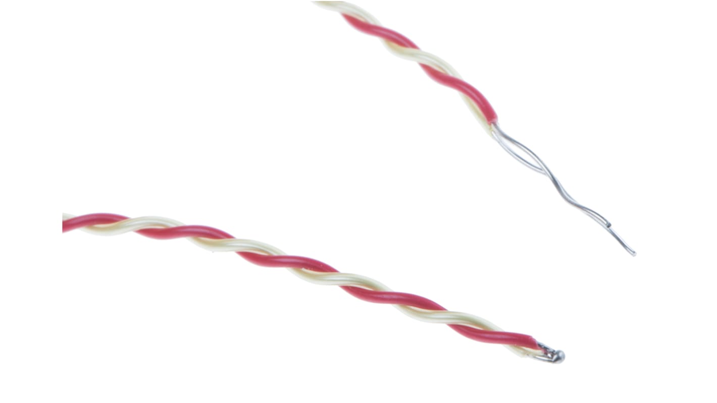 Termopar tipo K RS PRO, Ø sonda 1/0.3mm x 2m, temp. máx +250°C, cable de 2m, conexión Extremo de cable pelado