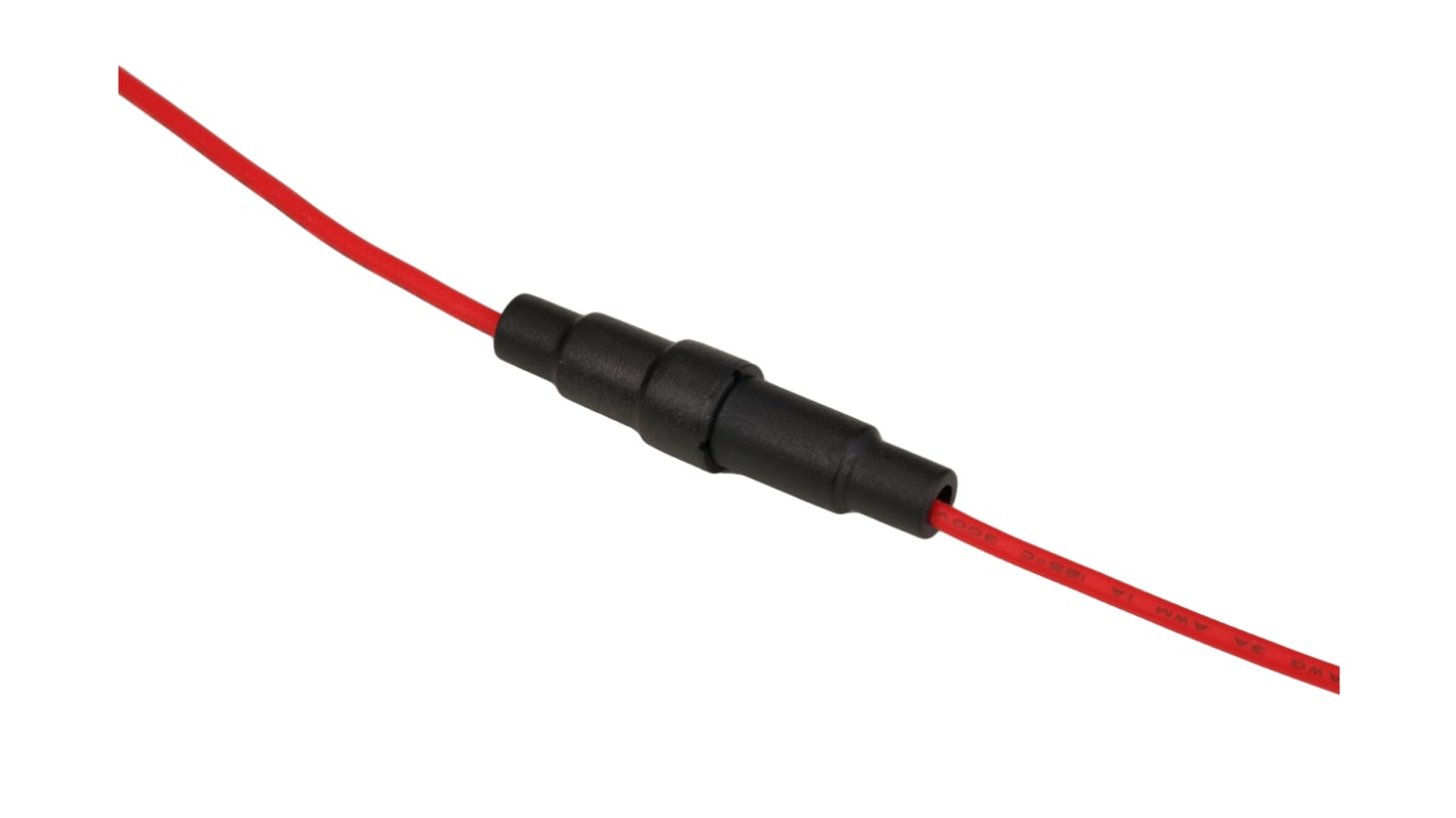 Řadový držák pojistek, 10A, 5 x 15mm, 32V dc, Eaton