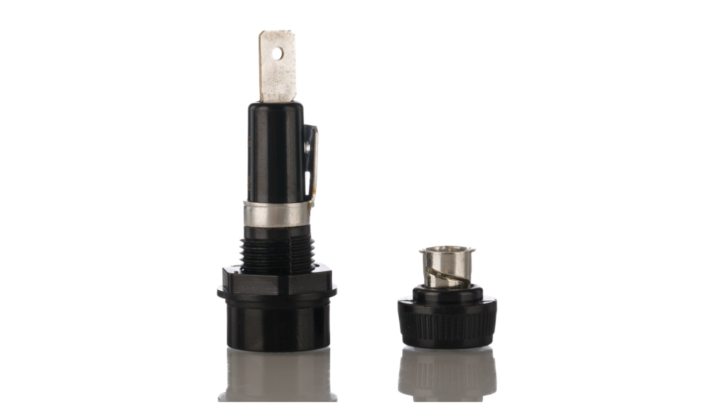 HKPHHR Eaton 15A Panel Mount Fuse Holder for 6.3 x 32mm Fuse, 250V