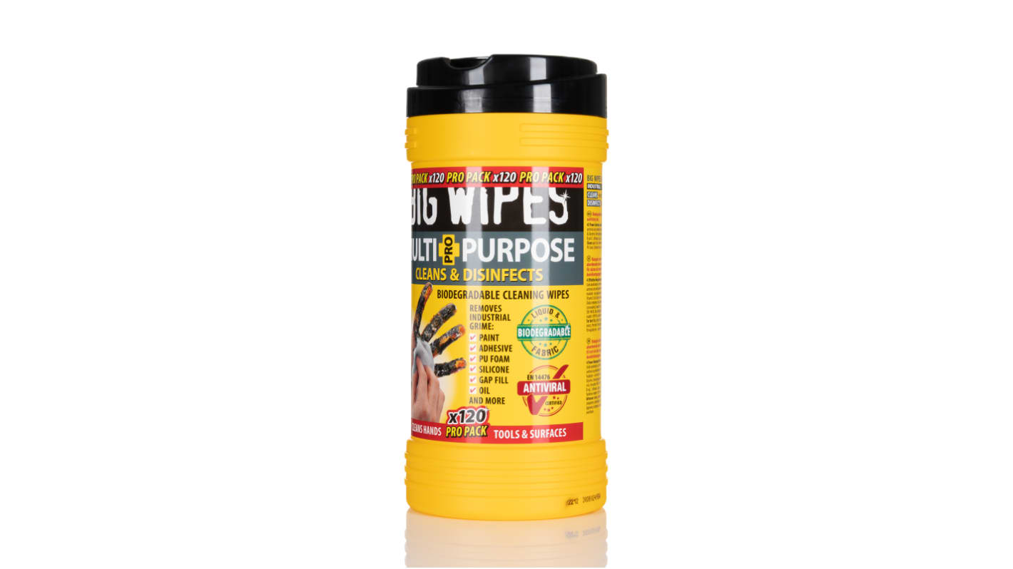 2412 Big Wipes MULTIPURPOSE PRO+ Wet Disinfectant Wipes, Dispenser