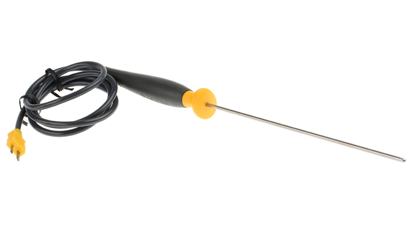 Fluke K General Thermocouple, 213mm Length, 3.2mm Diameter, +1090 °C Max, With SYS Calibration