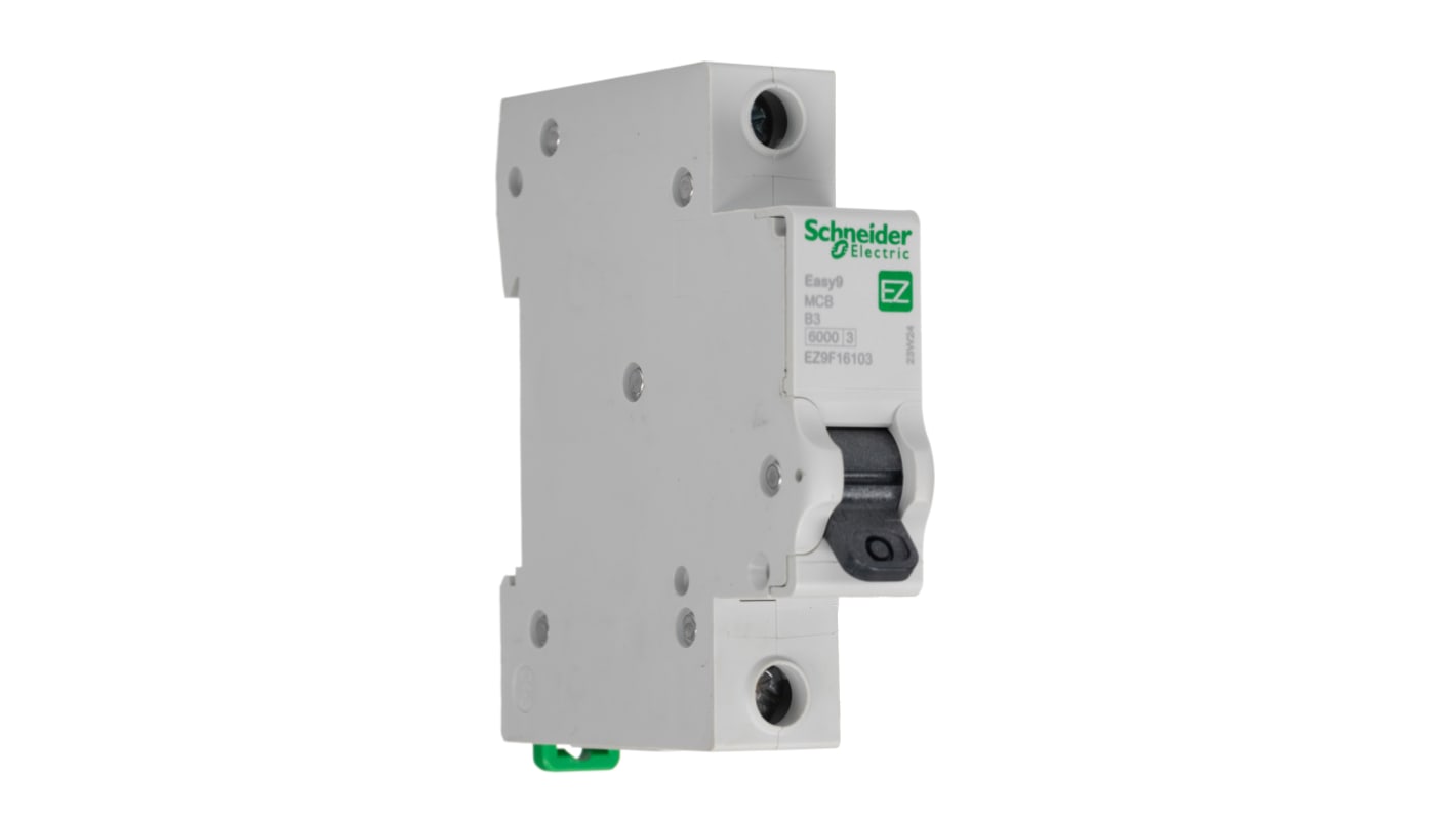 Schneider Electric Easy 9 3A Automatsikring, 1-polet Type B karakteristik