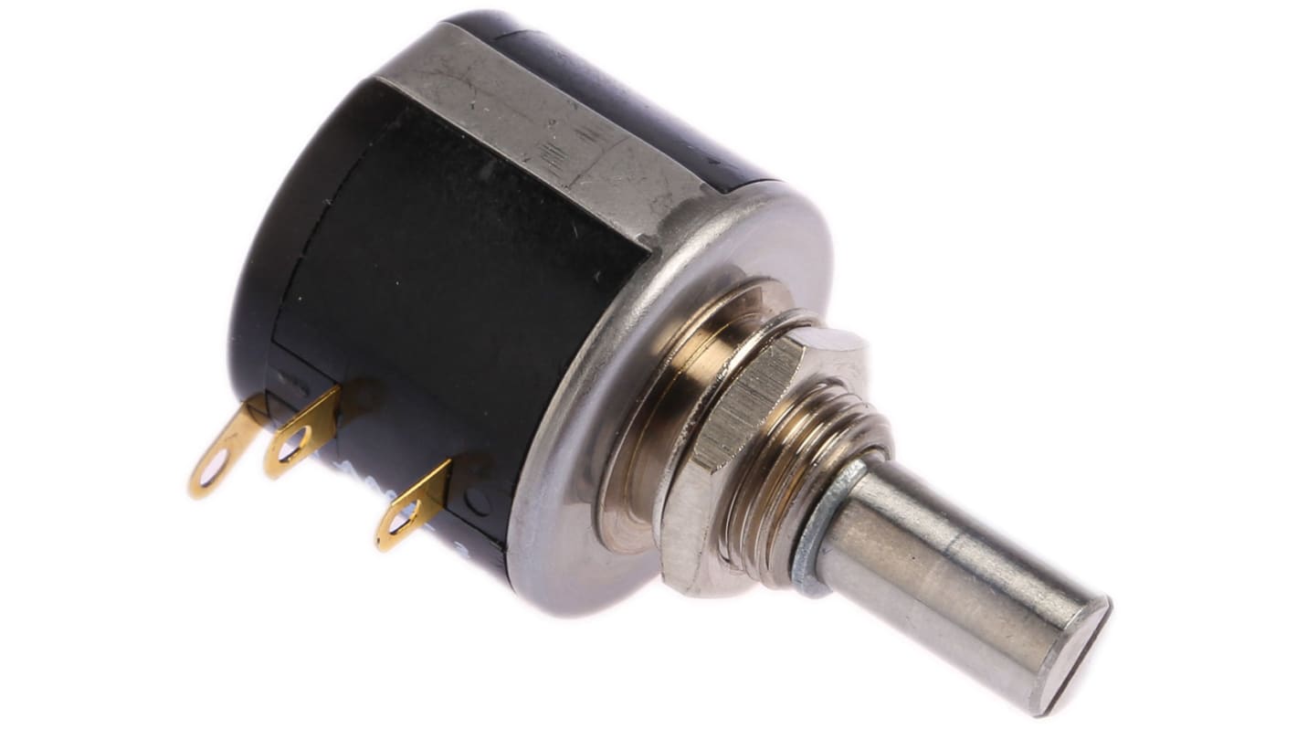 Vishay 1kΩ Rotary Potentiometer 10Turns 1Gang Bushing Mount, 53411