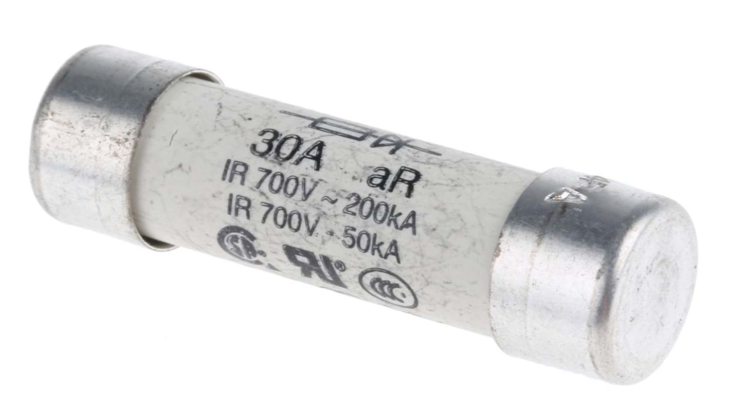 Eaton 30A F Ceramic Cartridge Fuse, 14 x 51mm