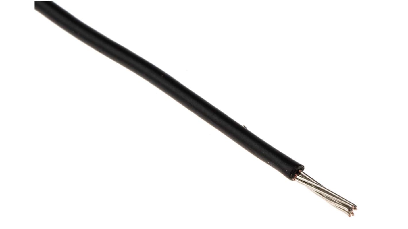 Cable de conexión RS PRO, área transversal 0,34 mm² Entornos hostiles Filamentos del Núcleo 7 / 0,25 mm Negro, 250 V,