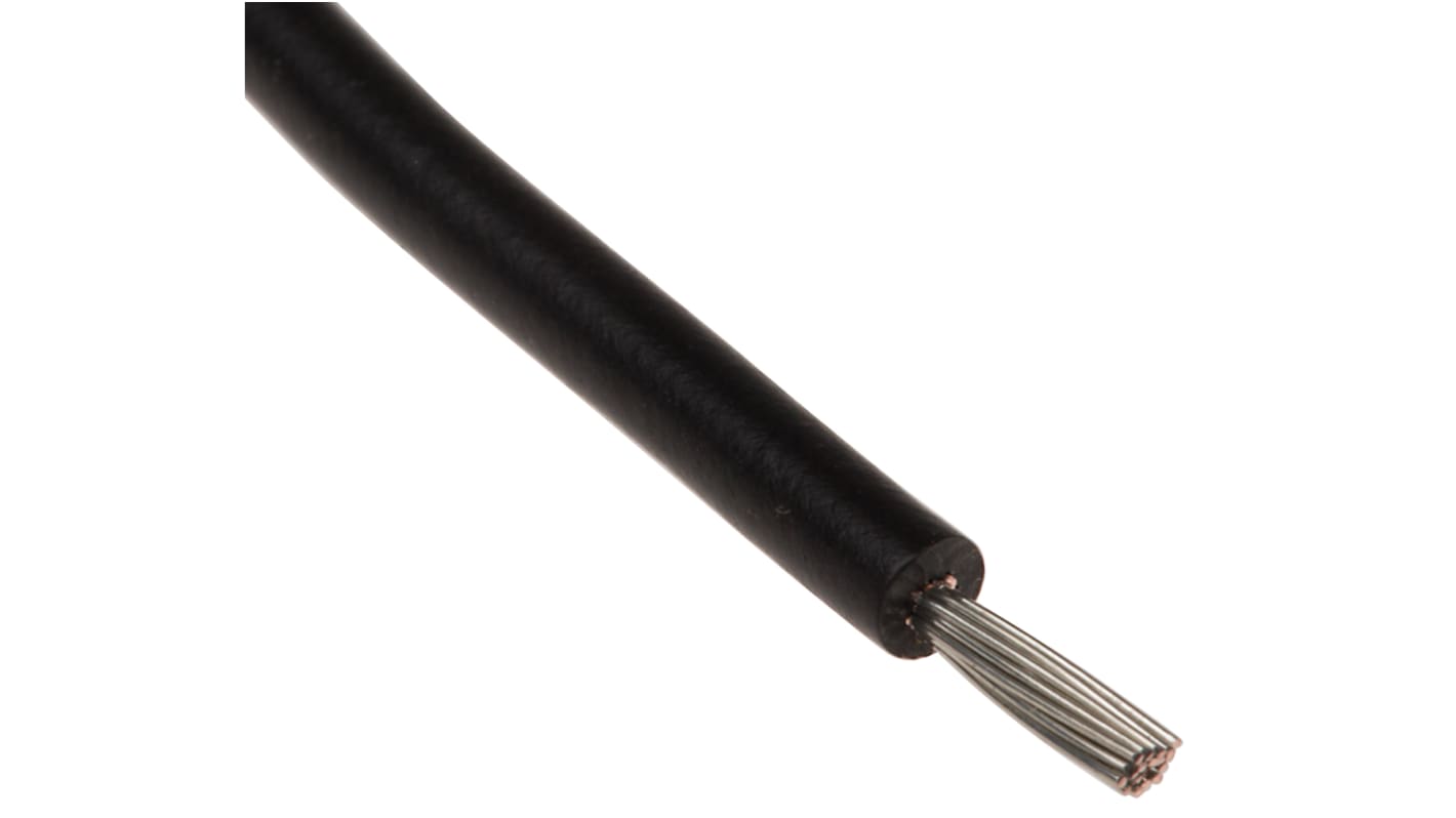 Fils de câblage RS PRO, 0,6 mm², Noir, 20 AWG, 100m, 750 V