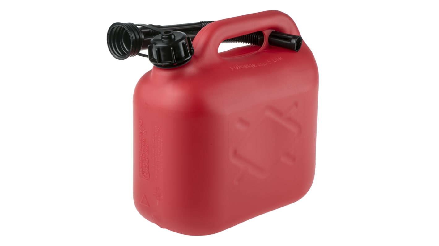 RS PRO Plastic Fuel Can, 5L