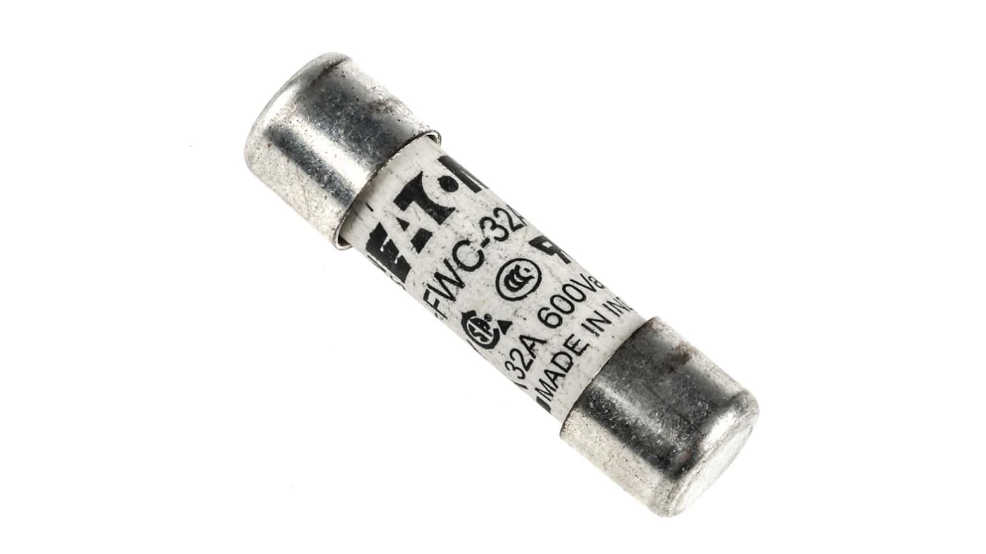 FWC32A10F Eaton 32A F Ceramic Cartridge Fuse, 10 x 38mm RS