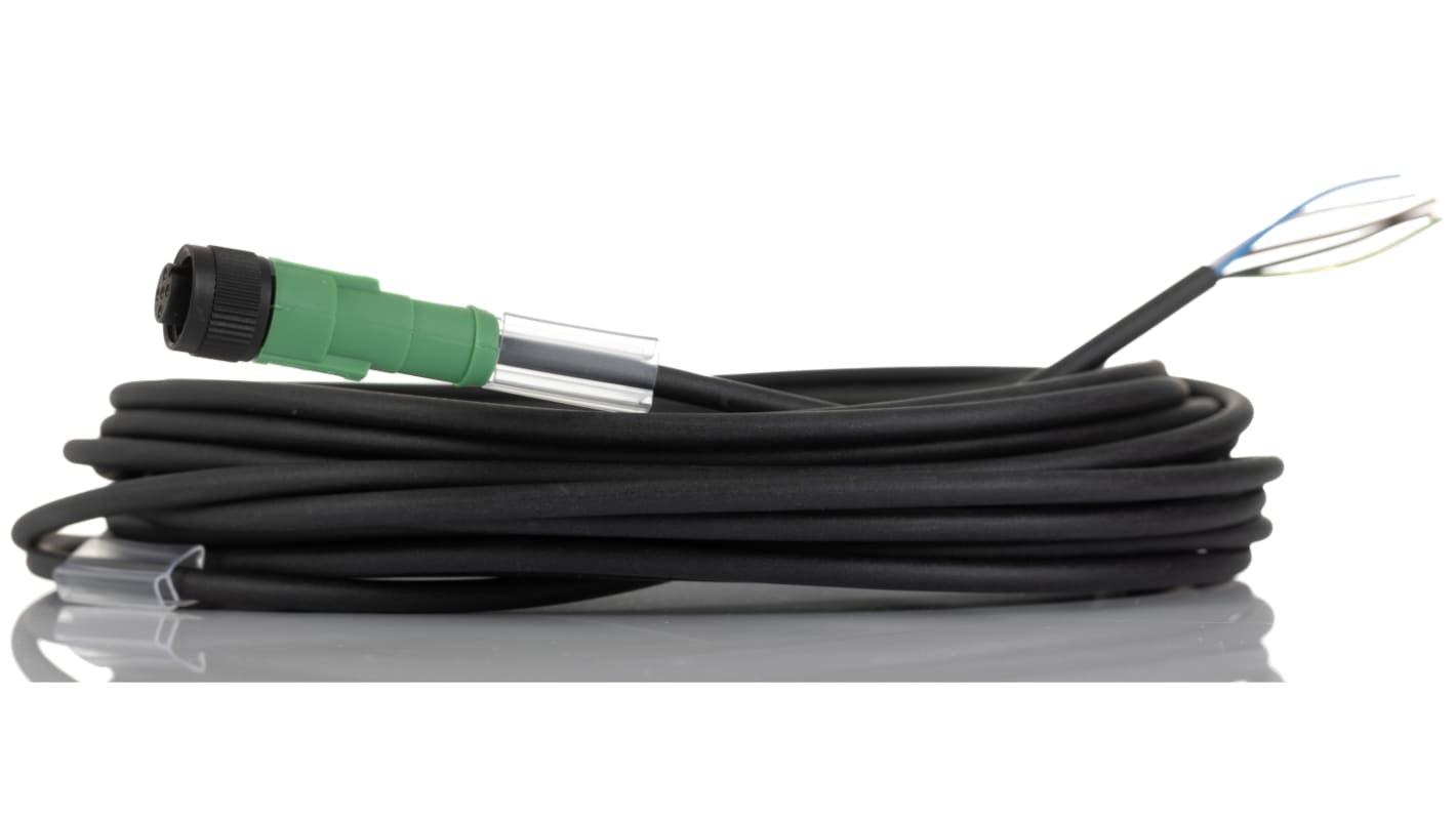 Cable de conexión Phoenix Contact, con. A M12 Hembra, 5 polos, cod.: A, long. 10m, 60 V, 4 A, IP65, IP67, IP68