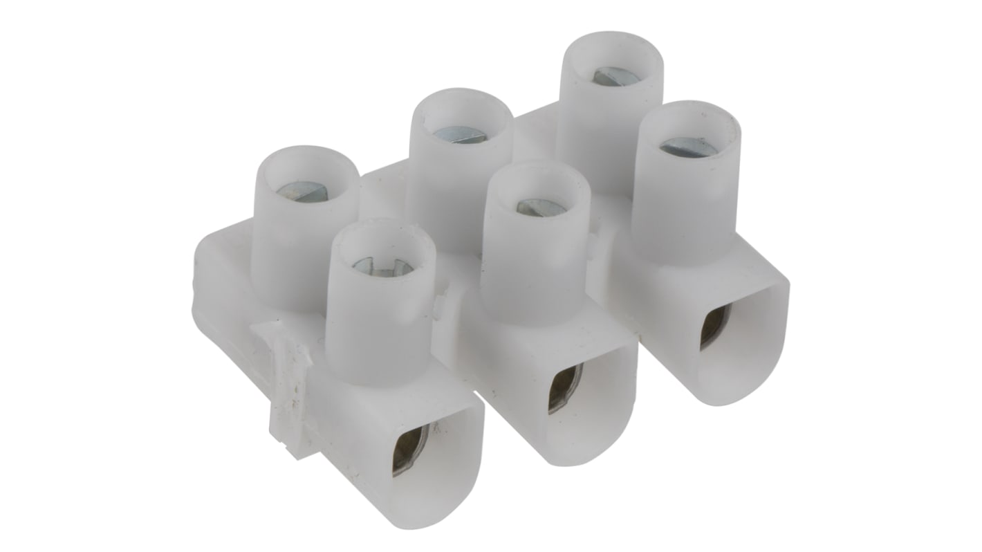 Phoenix Contact Klemrække, Skrue, POLYPROPYLEN, 0.75 → 6 mm², 6mm², 450 V Europe Connectors