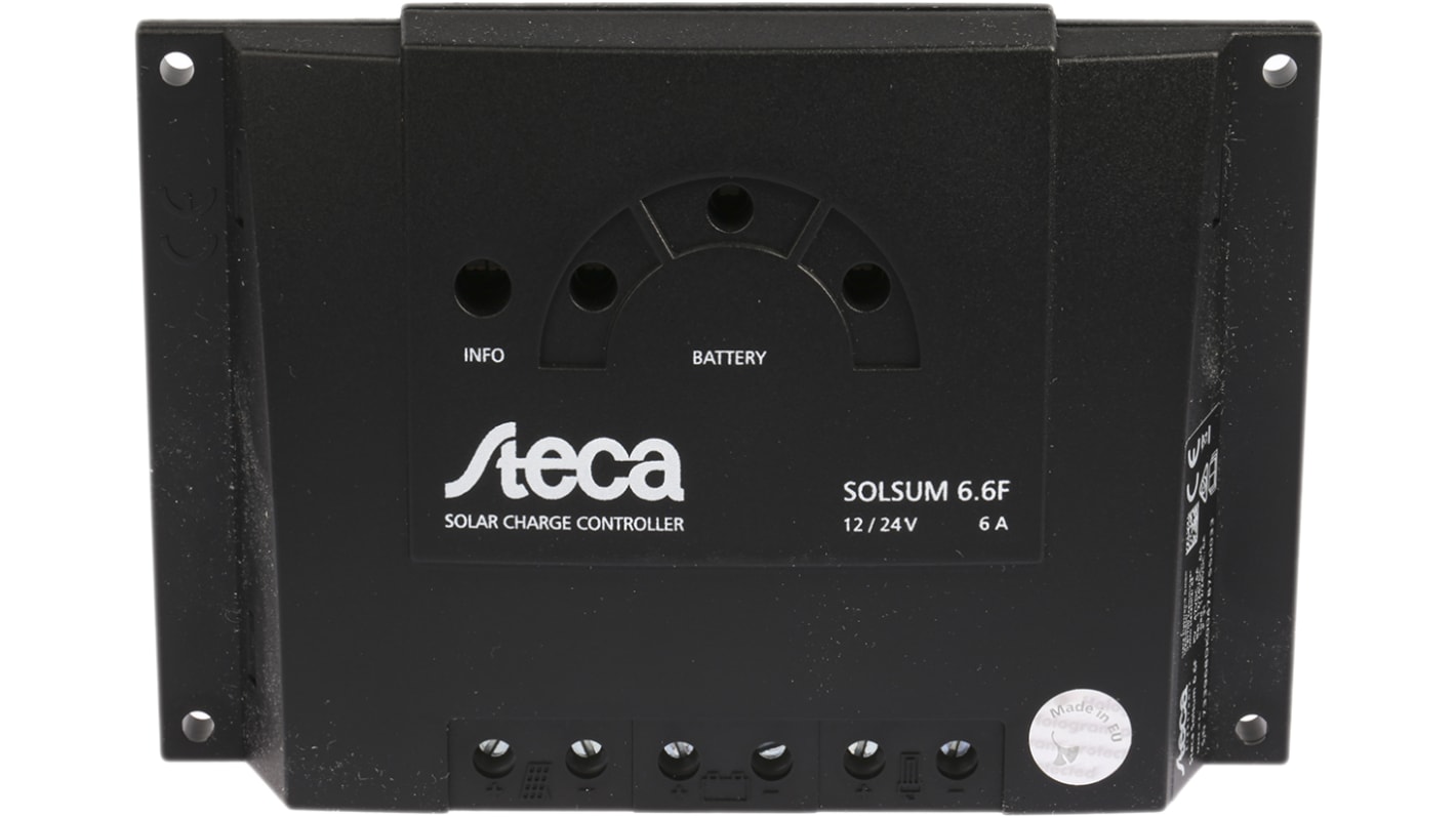 Solcelle-laderegulator, 240W ved 12V, 240W ved 24V, 6A ved 12V, 6A ved 24V, , 12 V, 24 V