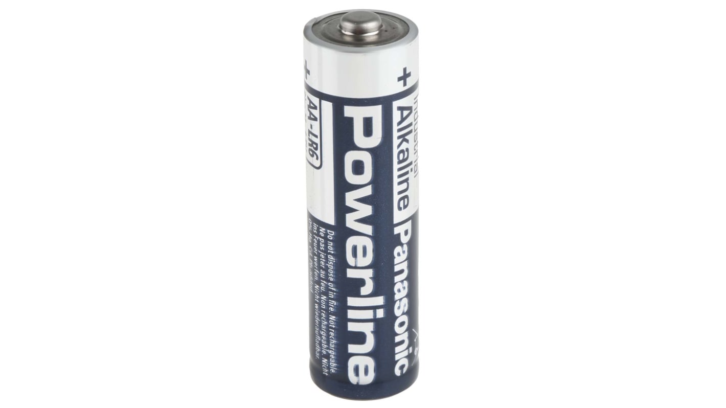 Panasonic Industrial Powerline Panasonic 1.5V Alkalisk, Standard Terminal LR6, AA batteri