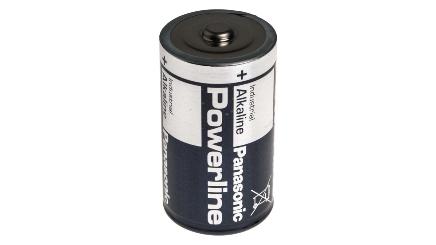 Panasonic Industrial Powerline Alkali D Batterien, 19.76Ah, 1.5V