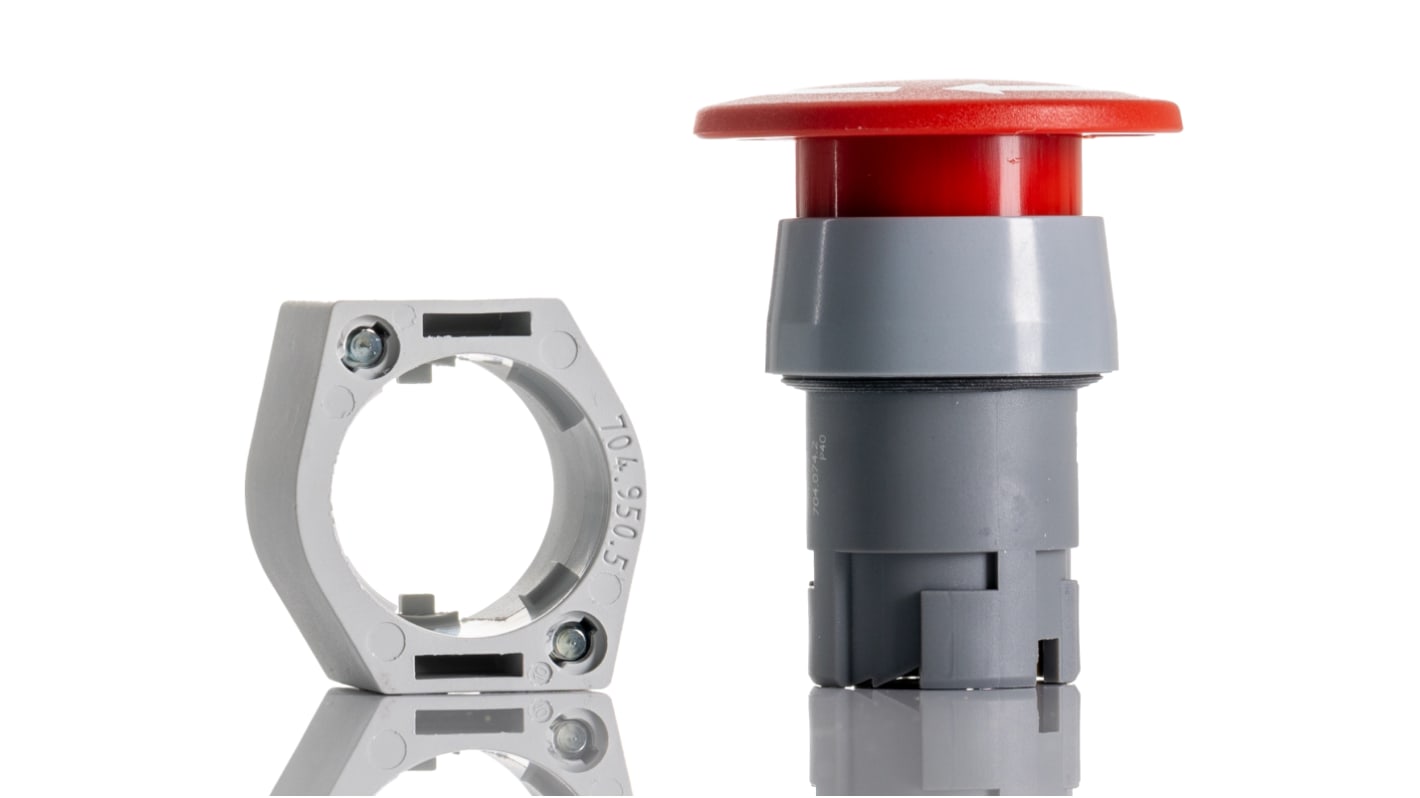 Seta de emergencia EAO, Ø de montaje 22.5mm, IP65