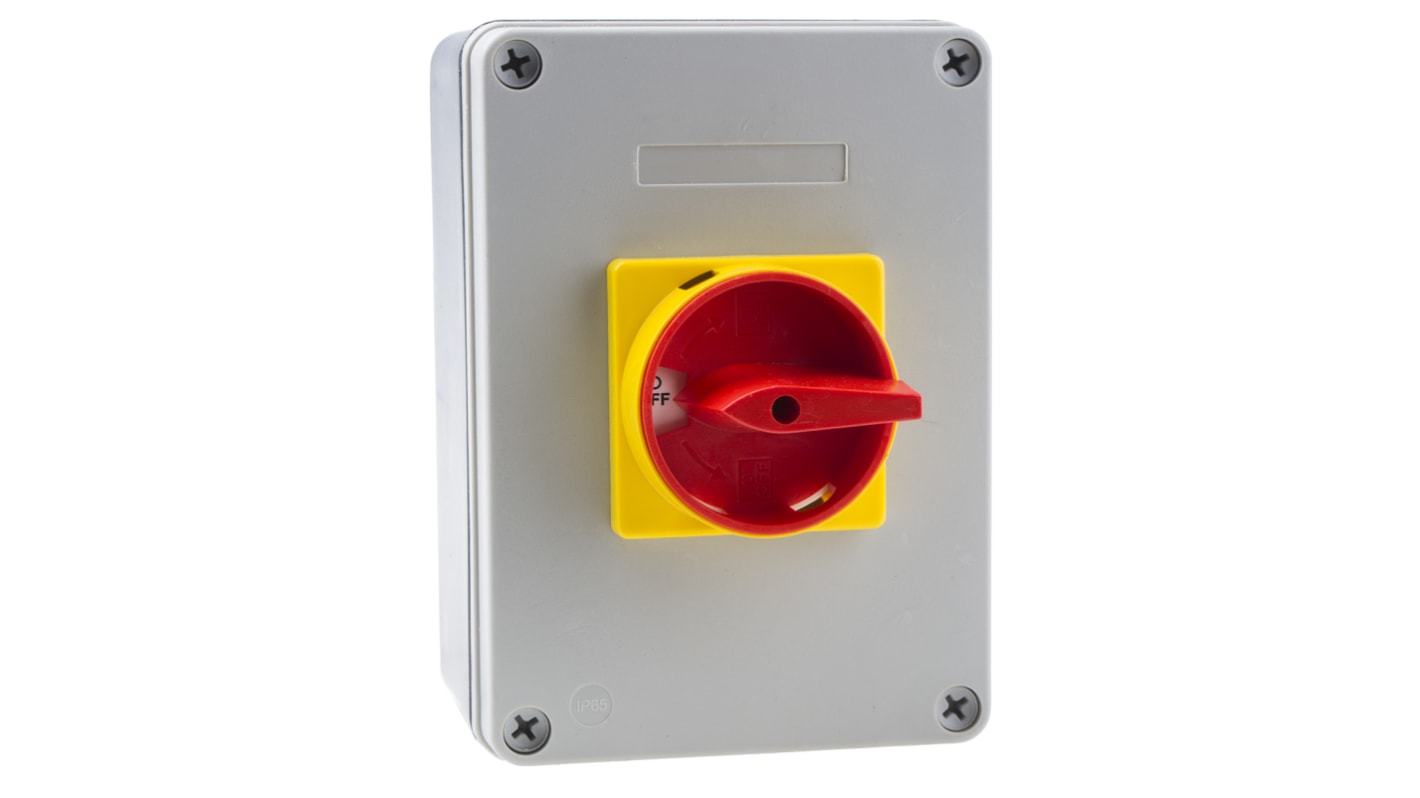 RS PRO 3P Pole Panel Mount Isolator Switch - 40A Maximum Current, 18.5kW Power Rating, IP65