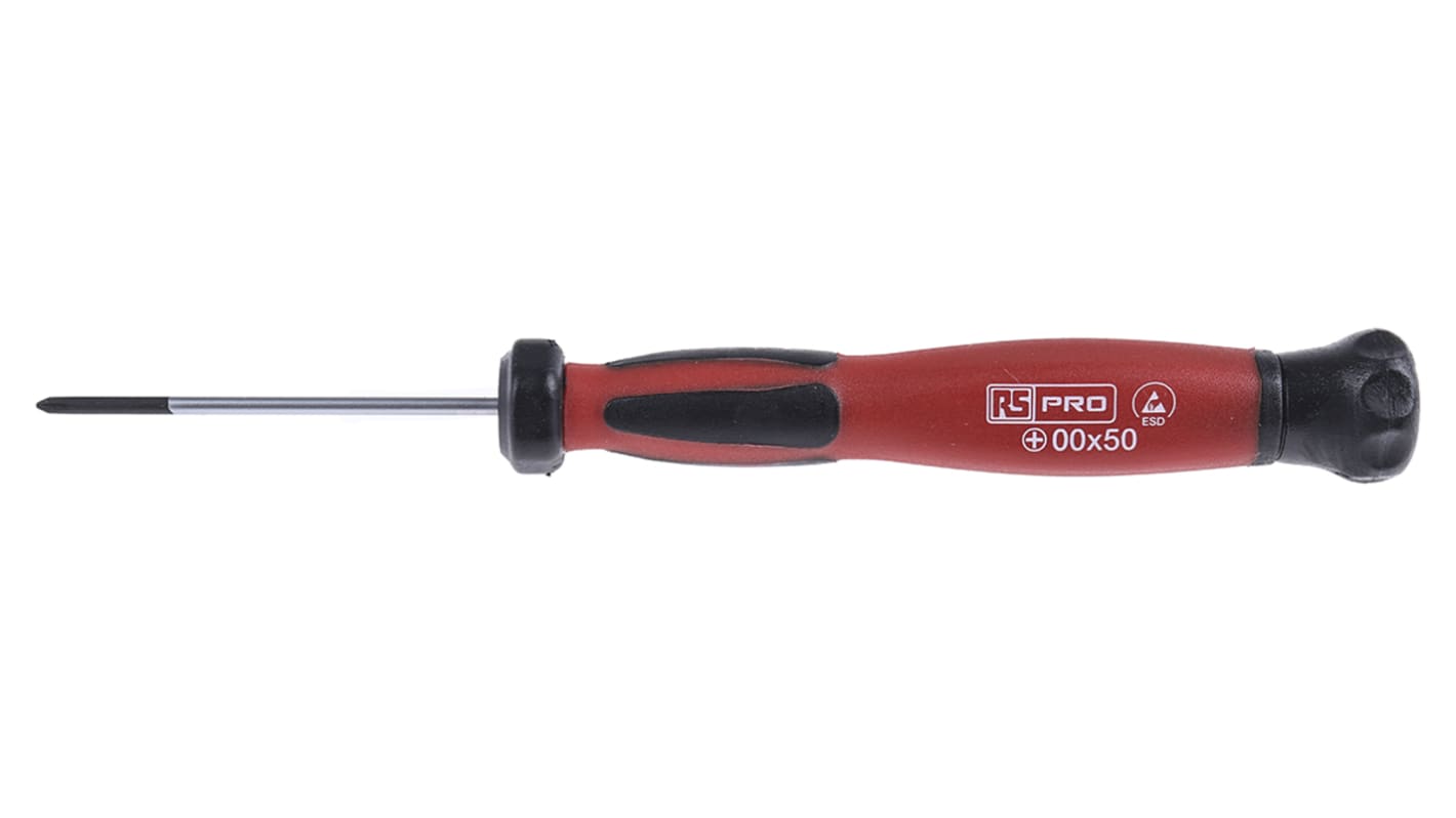 RS PRO Phillips Screwdriver, PH00 Tip, 50 mm Blade