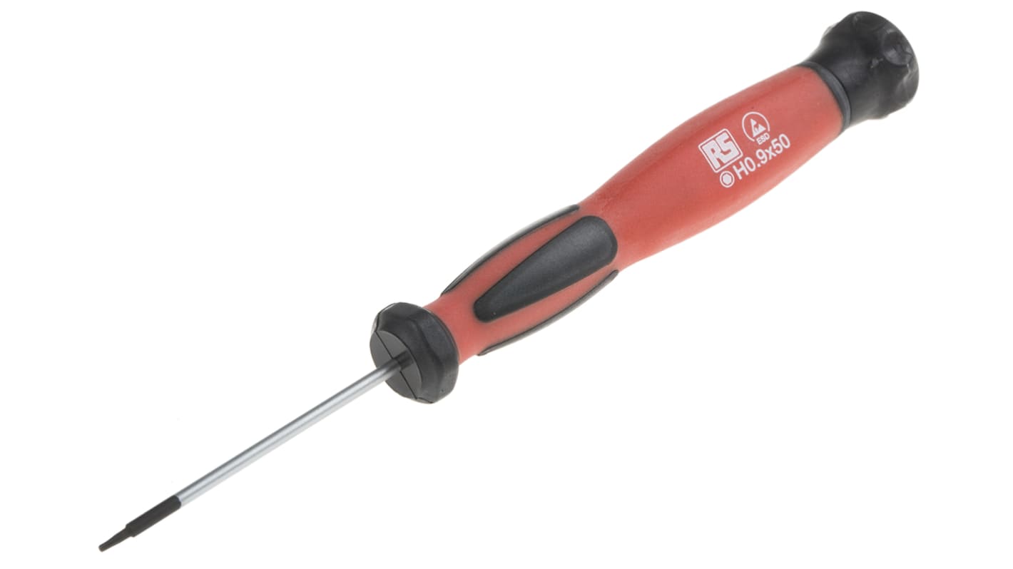 RS PRO Hexagon Screwdriver, 0.9 mm Tip, 50 mm Blade