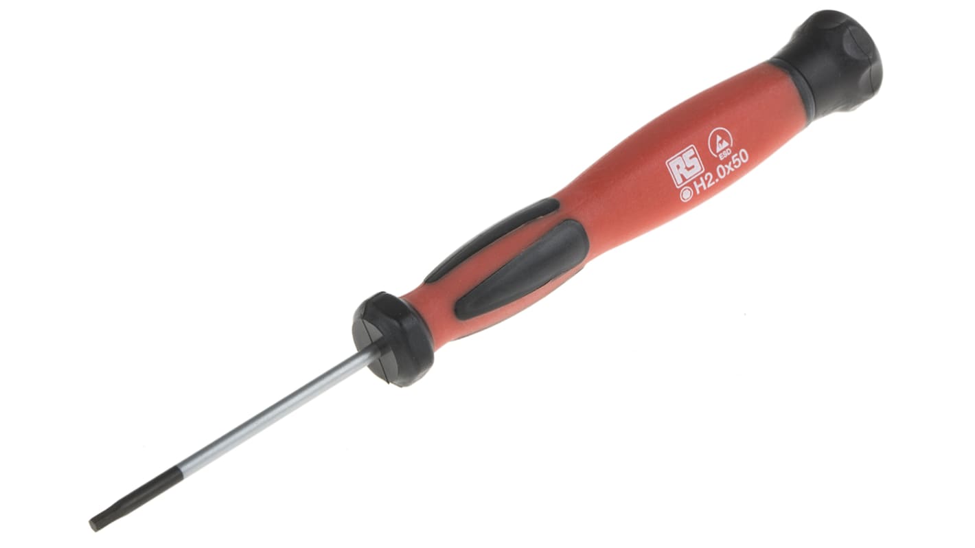RS PRO Hexagon Screwdriver, 2 mm Tip, 50 mm Blade RS