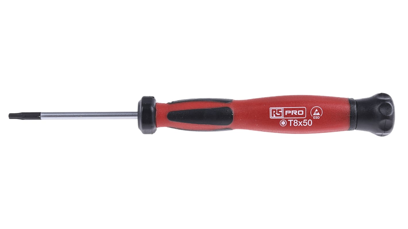 RS PRO Torx  Screwdriver, T8 Tip, 50 mm Blade