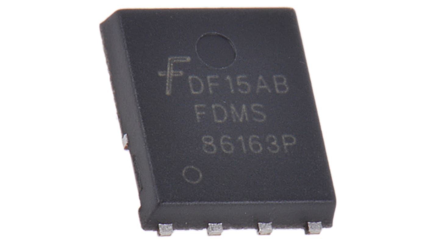 MOSFET onsemi FDMS86163P, VDSS 100 V, ID 7,9 A, PQFN8 de 8 pines, , config. Simple