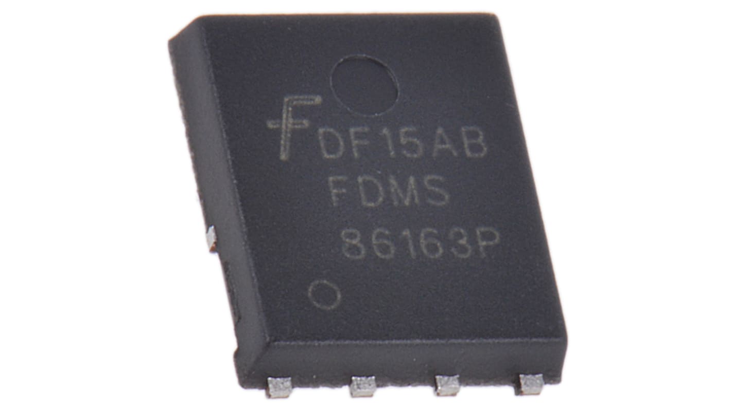 onsemi Pチャンネル MOSFET100 V 7.9 A 表面実装 パッケージPQFN8 8 ピン